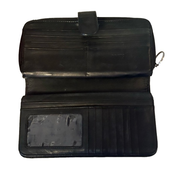 Roots Black Faux Leather Wallet - Picture 3 of 16